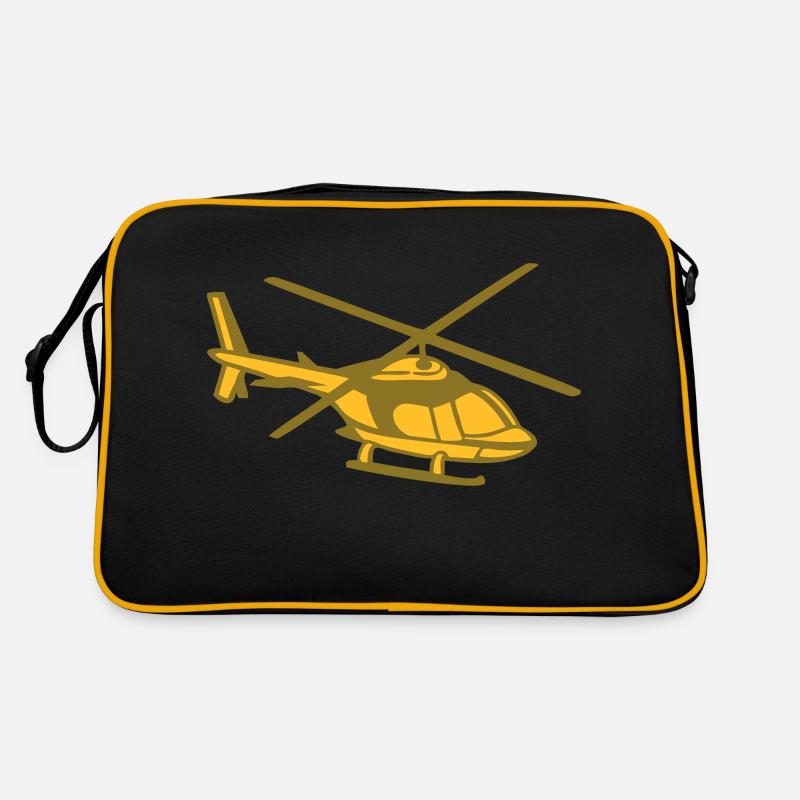 Hubschrauber Retro Tasche