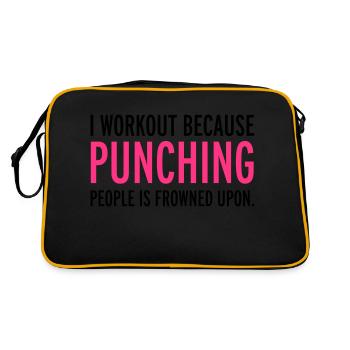 Workout - Retro Bag - black/gold - Back