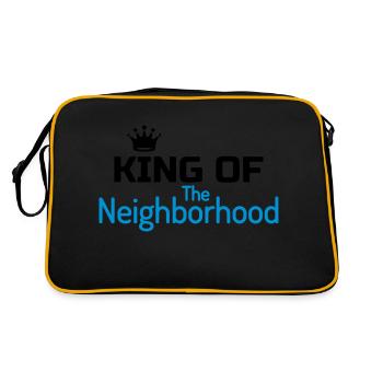 Neighbour Neighborhood Nachbar Voisin Fête Party - Retro Bag - black/gold - Back