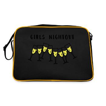 sekt girls nightout - Retro Tasche - Schwarz/Gold - Hinten