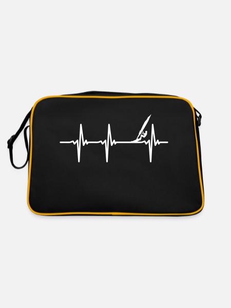 Planche à voile Heartbeat - Sac Retro - noir/or - Dos