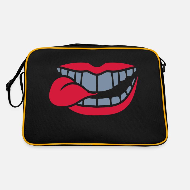 Comic Mouth Tongue Retro Bag