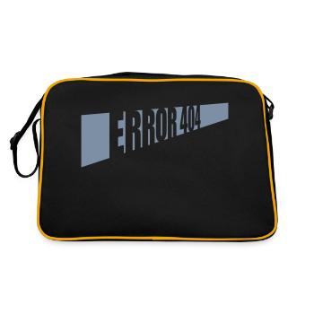 Verbindung Error 404 Netzwerk - Retro Tasche - Schwarz/Gold - Hinten