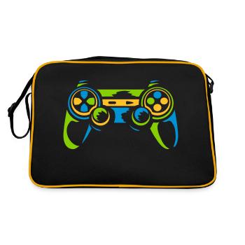 Colorful Controller Retro Console - Retro Bag - black/gold - Back
