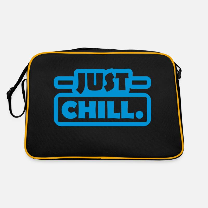 Logo Just Chill Texte Sac Retro