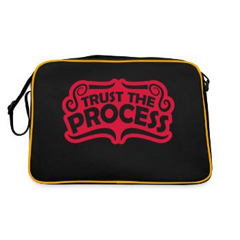 trust the process Quote - Retro Bag - black/gold - Back