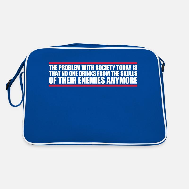 drinks from enemies skulls Retro Bag