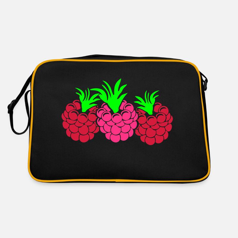 Himbeeren Retro Tasche