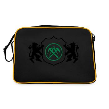 Armoiries du couvreur 1 - Sac Retro - noir/or - Dos