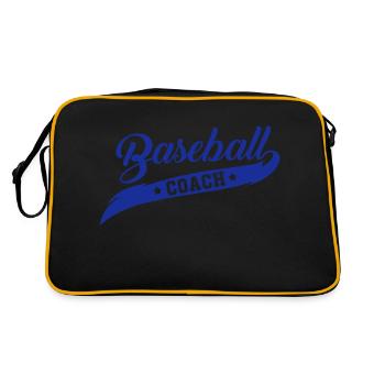 Entraîneur de baseball - Sac Retro - noir/or - Dos