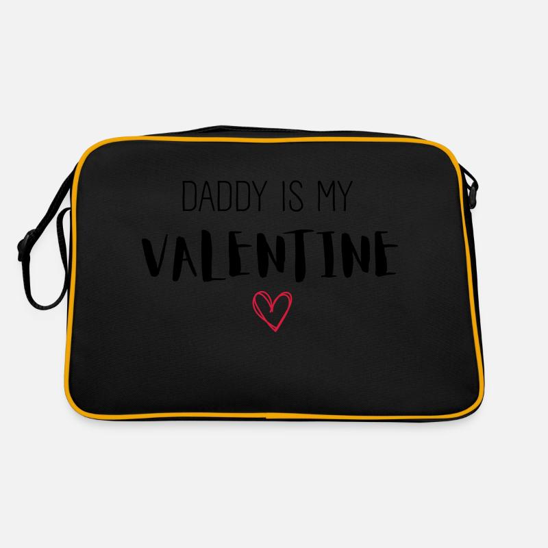 DADDY IS MY VALENTINE Retro Tasche