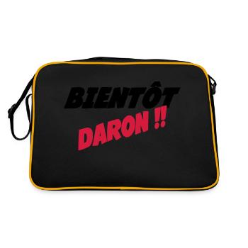 Bientot DARON - Sac Retro - noir/or - Dos