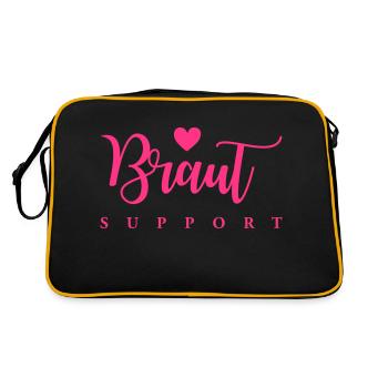 Bride Support - Retro Bag - black/gold - Back