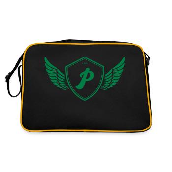 Armoiries P - Sac Retro - noir/or - Dos