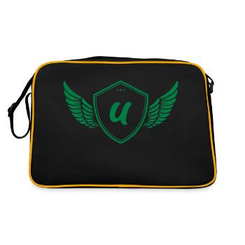 Coat of arms U - Retro Bag - black/gold - Back