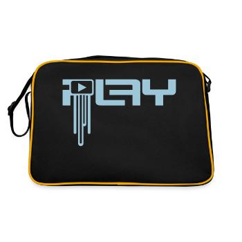 Fête, Jouer, Allumer, Symbole, Allumer, Graffiti - Sac Retro - noir/or - Dos