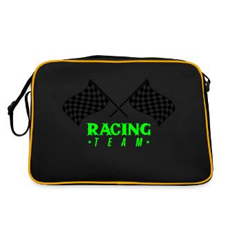 Équipe Racing Flag - Sac Retro - noir/or - Dos