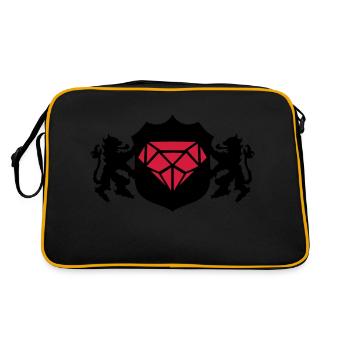 Coat of arms diamond 02 - Retro Bag - black/gold - Back