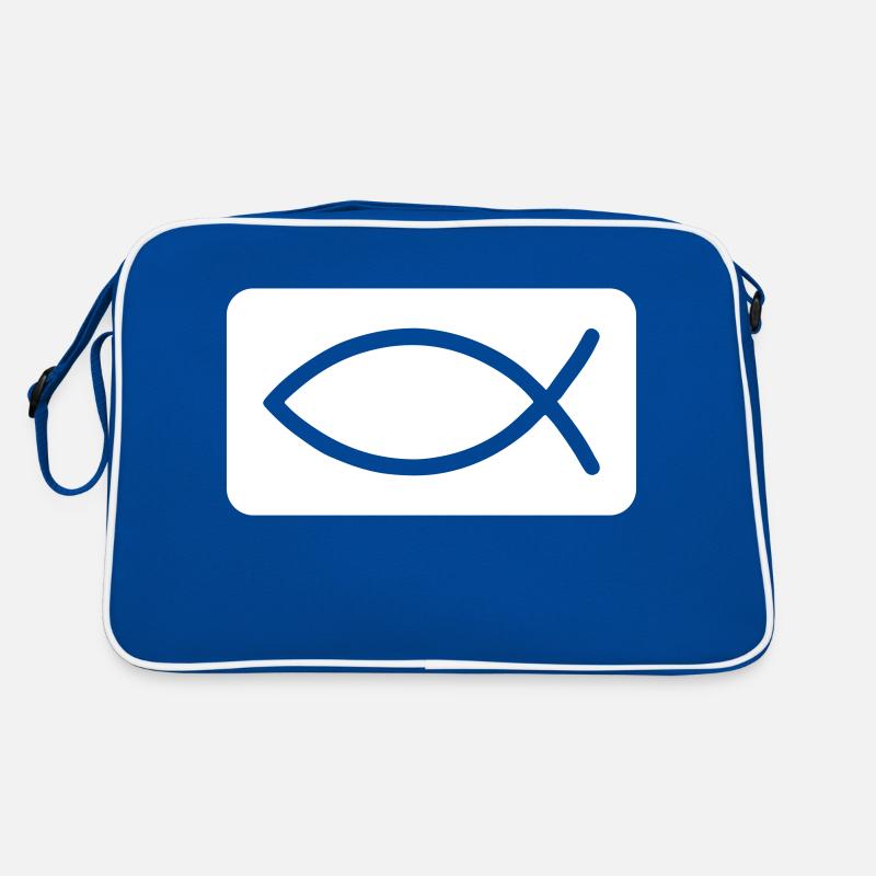 Fisch Christlich Jesus Retro Tasche