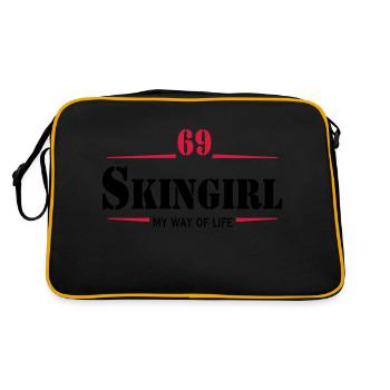 Working Class Skingirl Oi! Antiracist Bootgirl My - Retro Bag - black/gold - Back