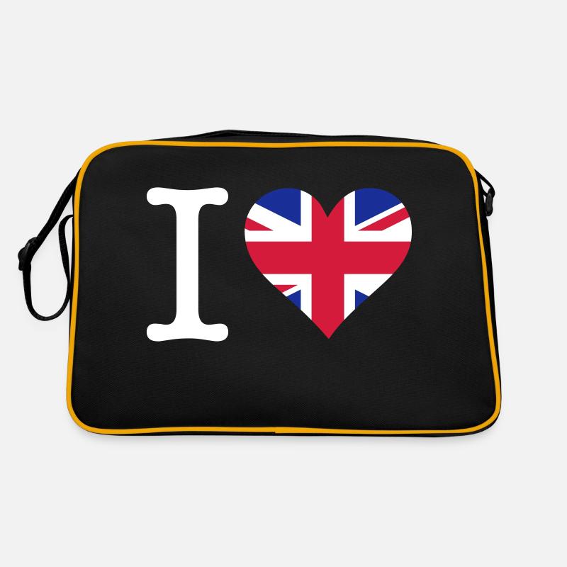 J'aime le Royaume-Uni Sac Retro