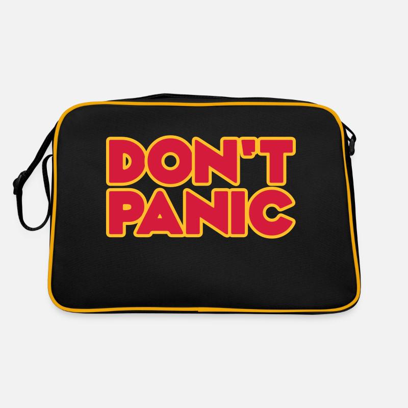 Ne paniquez pas 2 lignes Sac Retro