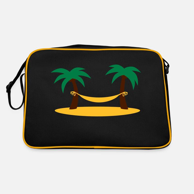 island_palms_and_hammock Retro Tasche