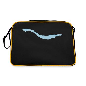 swim fins finswimming flossenschwimme - Retro Bag - black/gold - Back