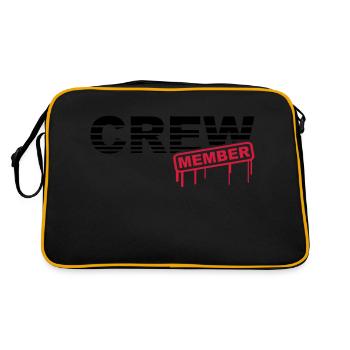 Crew Member - Sac Retro - noir/or - Dos