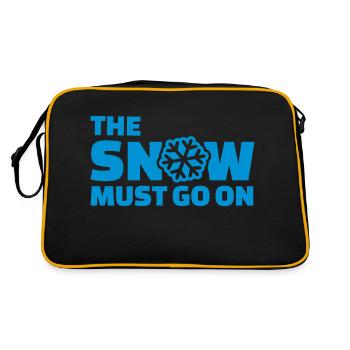 The snow must go on - Sac Retro - noir/or - Dos