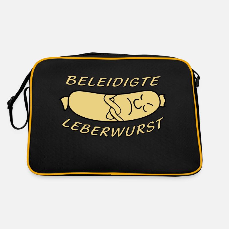 beleidigte Leberwurst Retro Tasche