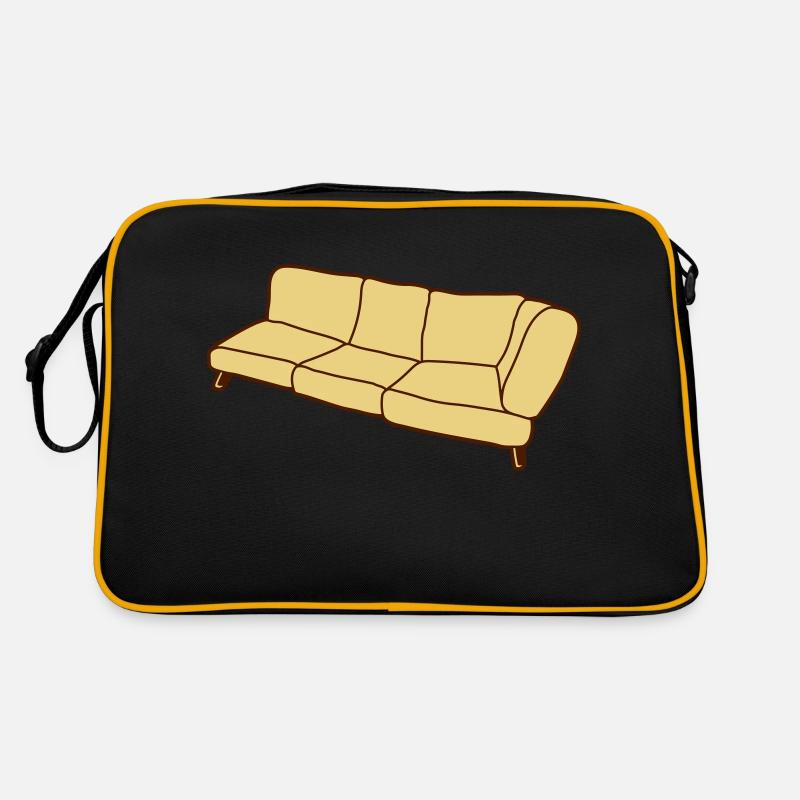 Conception de Clipart de canapé Sac Retro