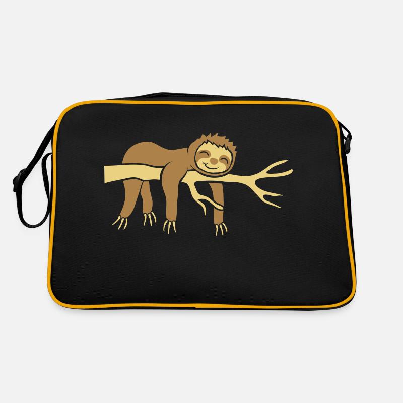 Happy Lazy Sloth Retro Bag