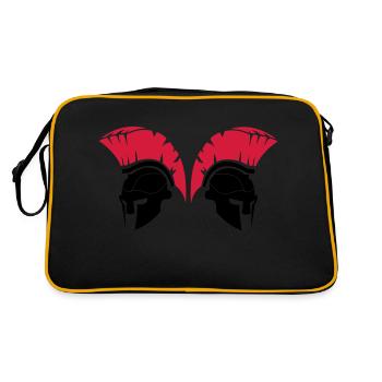 Spartans - Retro Bag - black/gold - Back