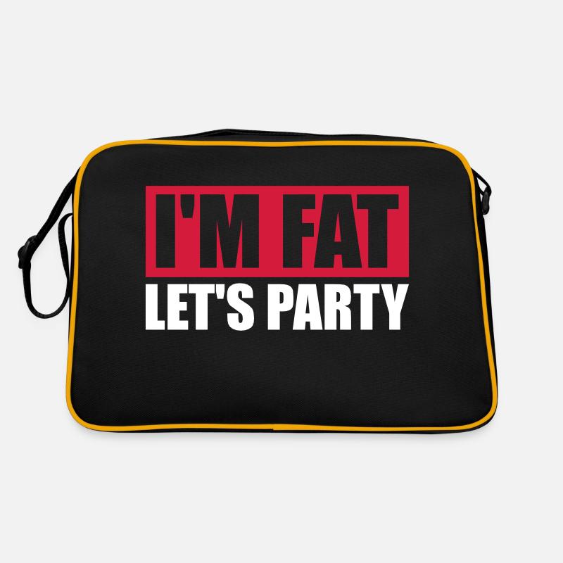 at the fat lets party Retro Bag