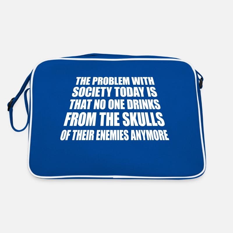 drinks from enemies skulls Retro Bag