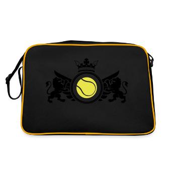 Emblème de tennis - Sac Retro - noir/or - Dos