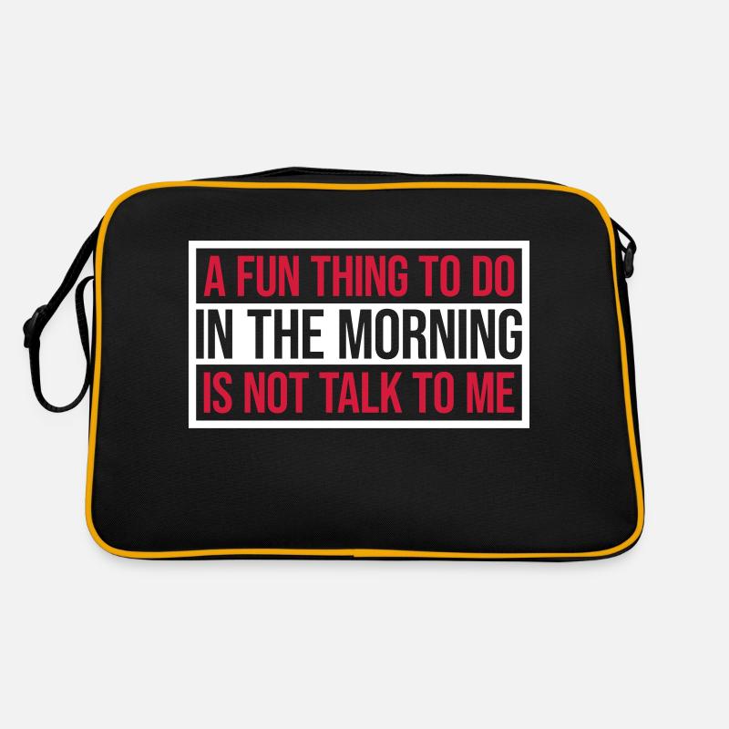 not talk to me Retro Tasche
