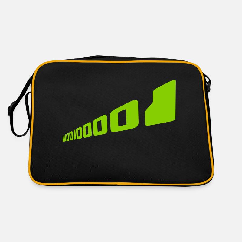Binär Code Programm Sprache Retro Tasche