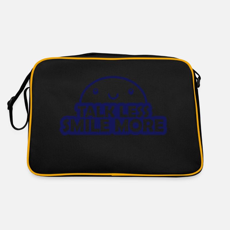 talk less smile more Retro Bag