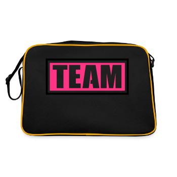 équipe - Sac Retro - noir/or - Dos