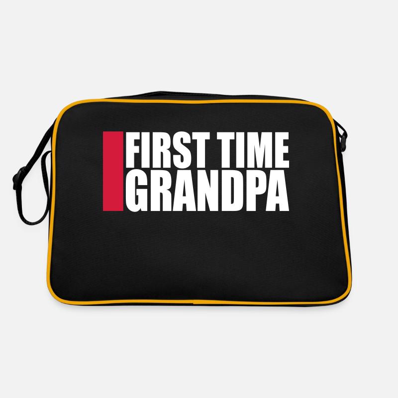 First Time Grandpa Bester Opa Großvater Liebe Opi Retro Tasche