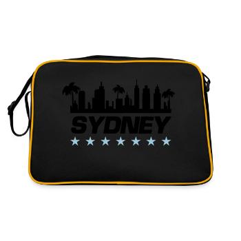 Sydney City - Retro Bag - black/gold - Back