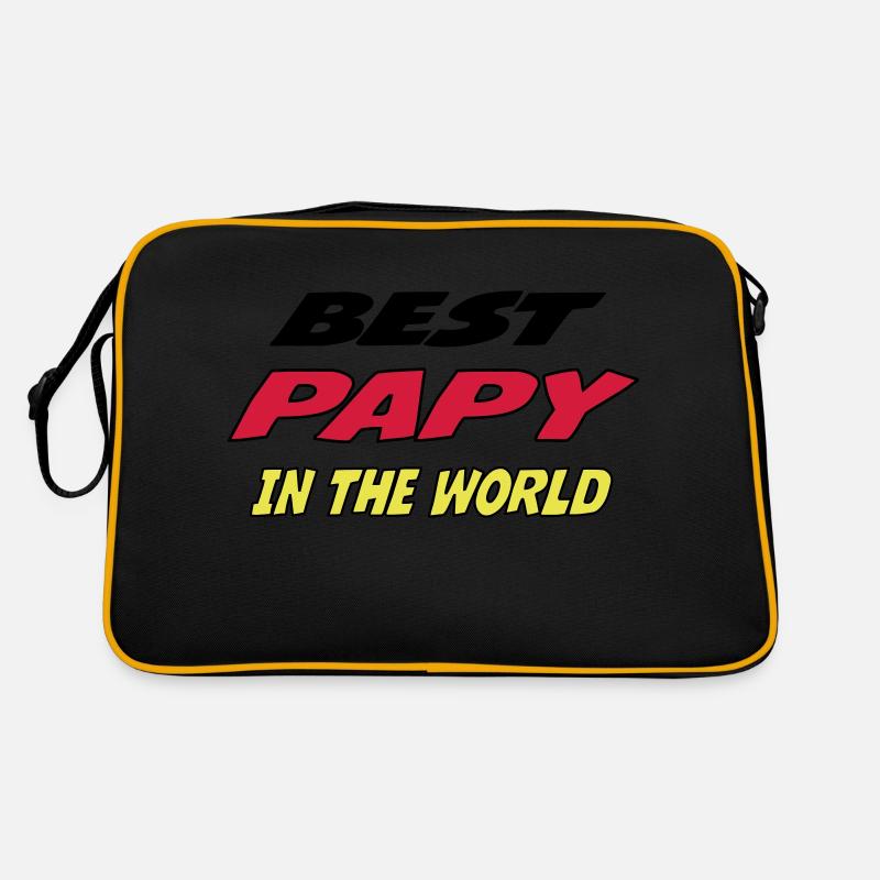 Bestes PAPY der Welt Retro Tasche