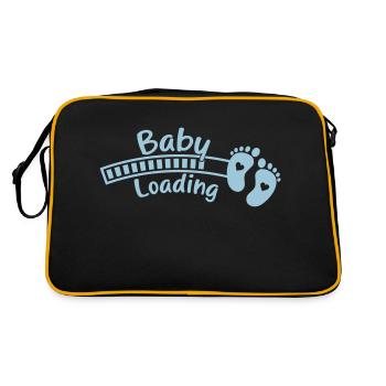 Chargement des pieds de bébé - Sac Retro - noir/or - Dos