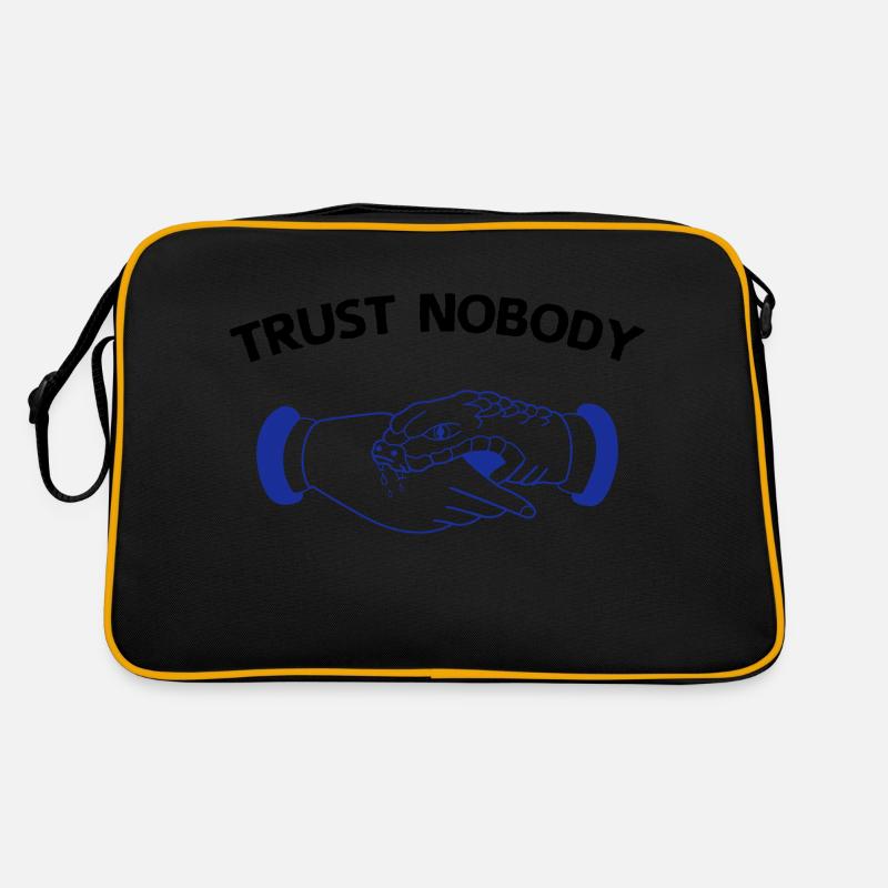 trust nobody Retro Tasche