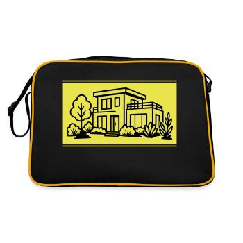 Maison Villa Propriété - Sac Retro - noir/or - Dos