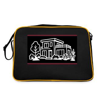 Maison Villa Propriété - Sac Retro - noir/or - Dos