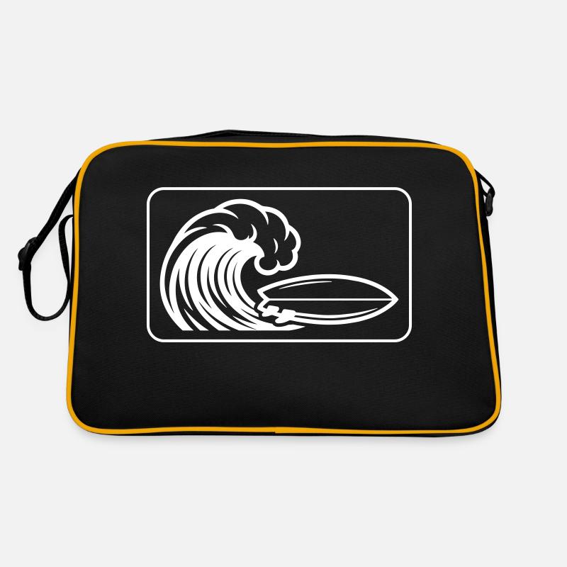 Surfbrett Welle Retro Tasche