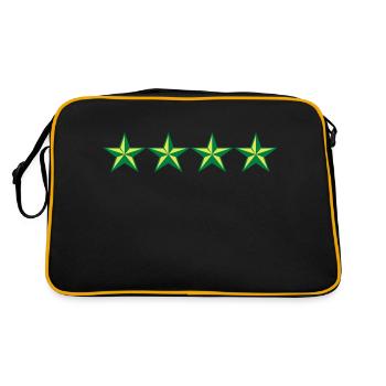 general - Retro Tasche - Schwarz/Gold - Hinten